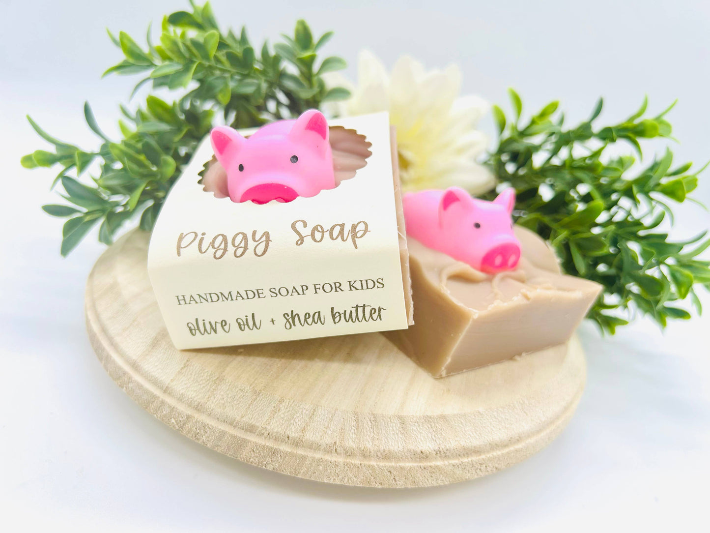 SARATOGA NATURAL BODY CARE LLC - Piggy Handmade Soap Bar for Kids VEGAN COLD PROCESS